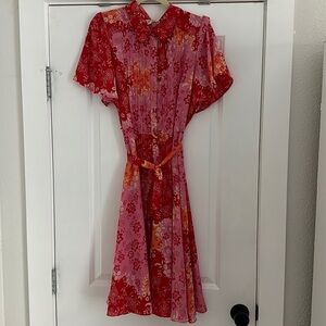 nanette lepore retro pintuck dress